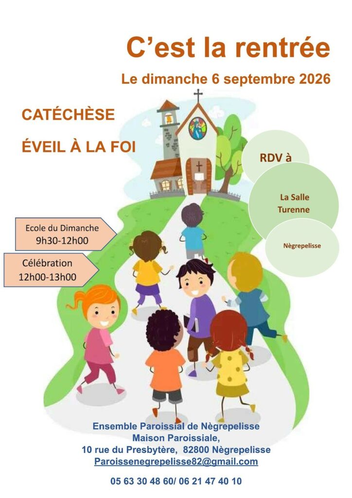 RENTREE ECOLE DU DIMANCHE 2026 image