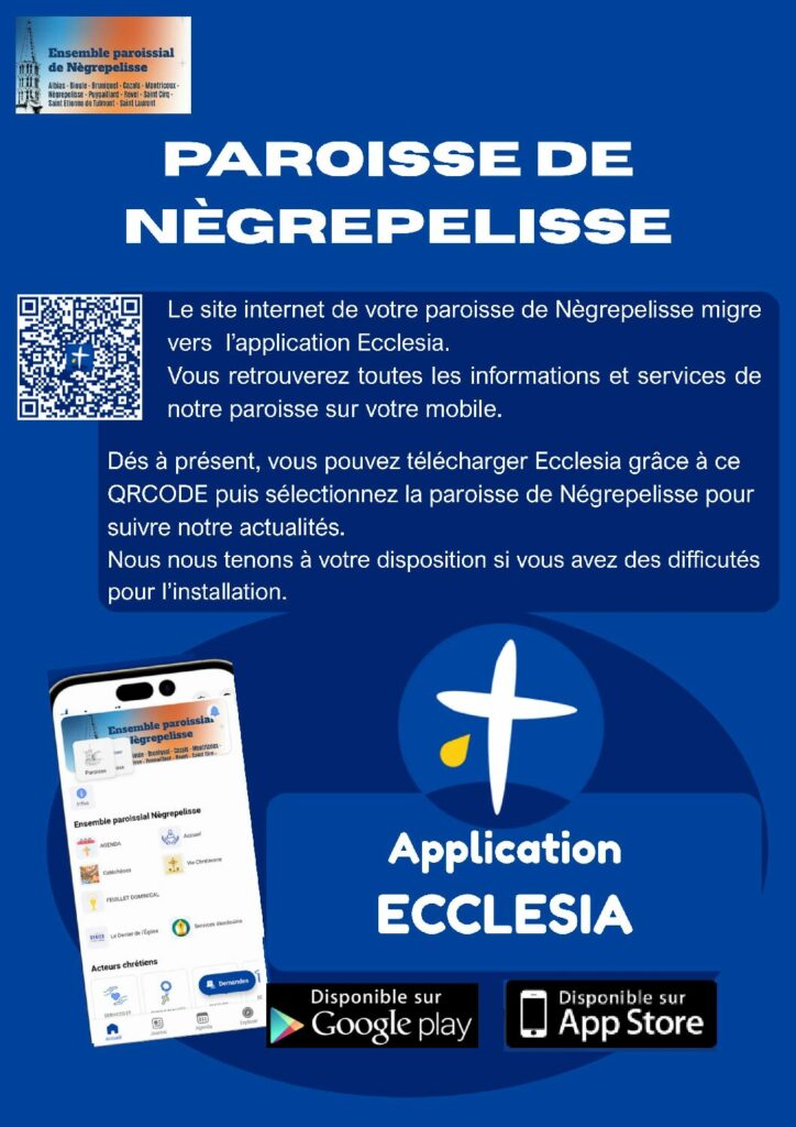 Affiche ecclesia info paroissiens